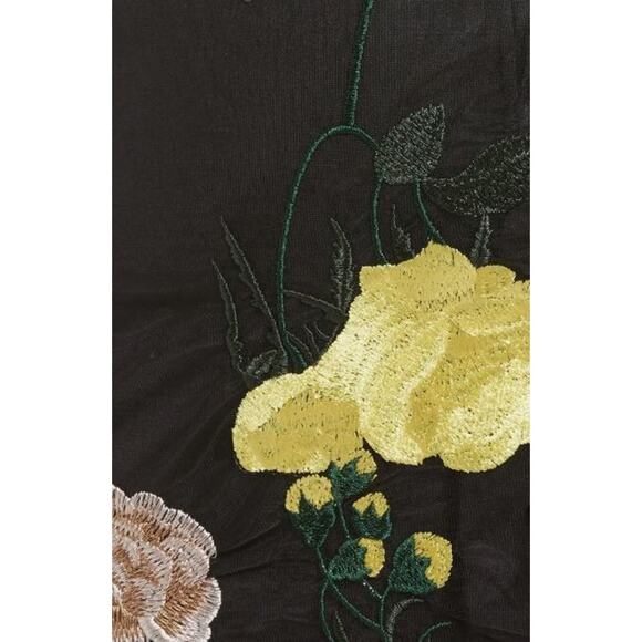 Lulus Women's Embroidered Sleeveless Sequin Dress in Black Floral Medium $74 - Picture 6 of 9